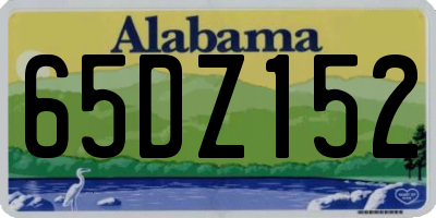 AL license plate 65DZ152