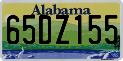 AL license plate 65DZ155