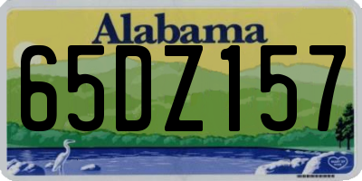 AL license plate 65DZ157
