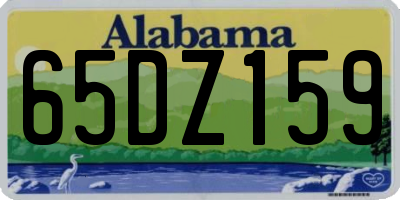 AL license plate 65DZ159