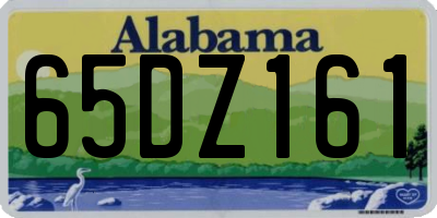 AL license plate 65DZ161