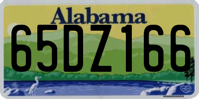 AL license plate 65DZ166