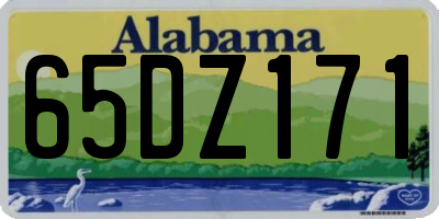 AL license plate 65DZ171