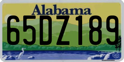 AL license plate 65DZ189