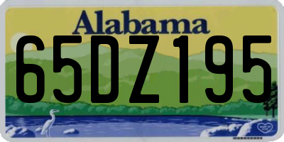 AL license plate 65DZ195