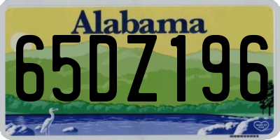 AL license plate 65DZ196