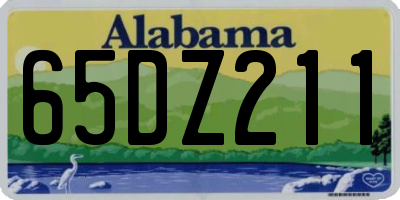 AL license plate 65DZ211