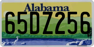 AL license plate 65DZ256