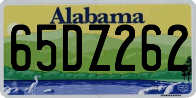 AL license plate 65DZ262