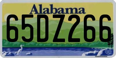 AL license plate 65DZ266