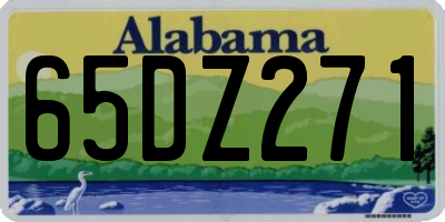 AL license plate 65DZ271