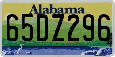 AL license plate 65DZ296