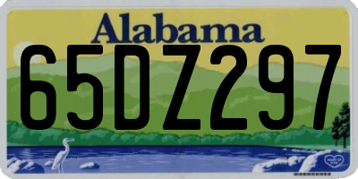 AL license plate 65DZ297