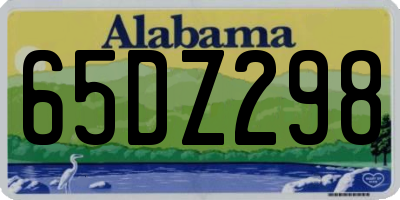 AL license plate 65DZ298