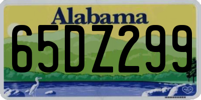 AL license plate 65DZ299