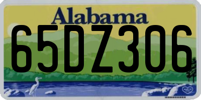 AL license plate 65DZ306