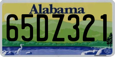 AL license plate 65DZ321