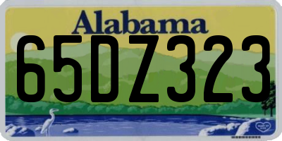 AL license plate 65DZ323