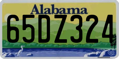 AL license plate 65DZ324