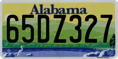 AL license plate 65DZ327