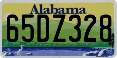 AL license plate 65DZ328