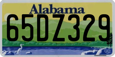 AL license plate 65DZ329