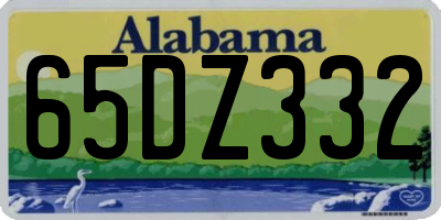 AL license plate 65DZ332