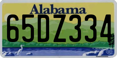 AL license plate 65DZ334