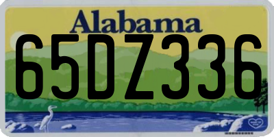 AL license plate 65DZ336