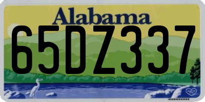 AL license plate 65DZ337