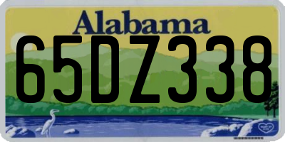 AL license plate 65DZ338