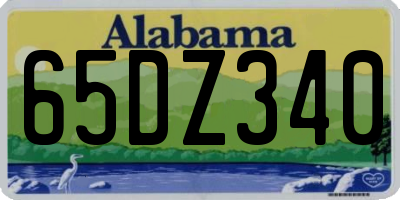 AL license plate 65DZ340