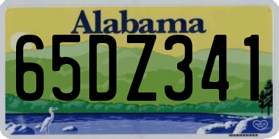 AL license plate 65DZ341
