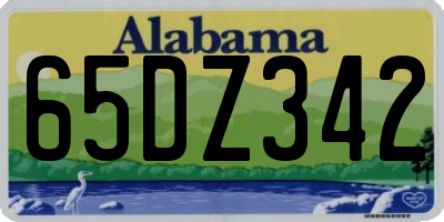 AL license plate 65DZ342