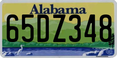 AL license plate 65DZ348