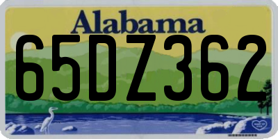 AL license plate 65DZ362