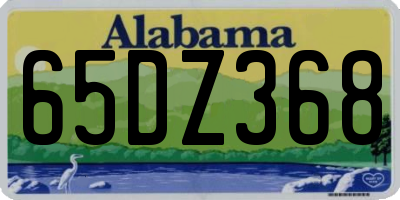 AL license plate 65DZ368