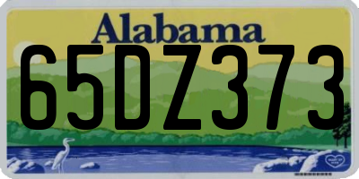 AL license plate 65DZ373