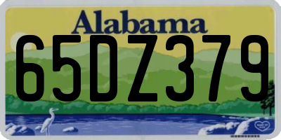 AL license plate 65DZ379