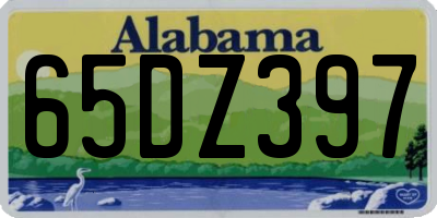 AL license plate 65DZ397
