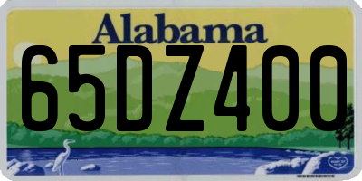 AL license plate 65DZ400