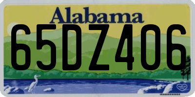 AL license plate 65DZ406