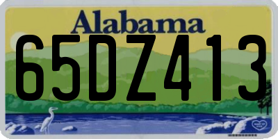 AL license plate 65DZ413