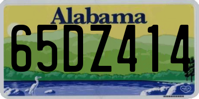 AL license plate 65DZ414