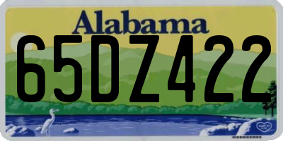 AL license plate 65DZ422