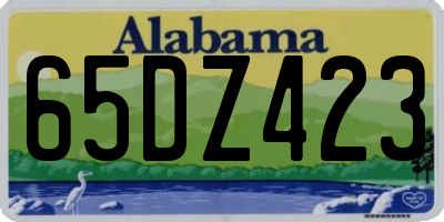 AL license plate 65DZ423