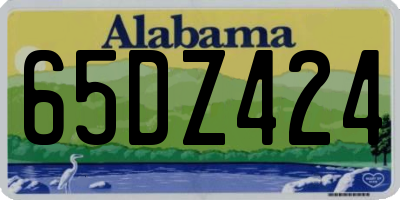 AL license plate 65DZ424