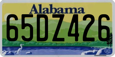 AL license plate 65DZ426