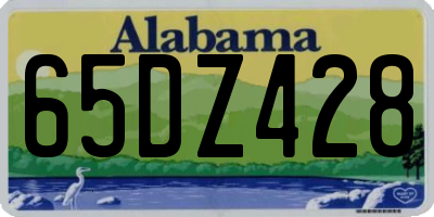 AL license plate 65DZ428