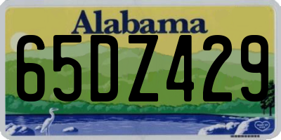 AL license plate 65DZ429